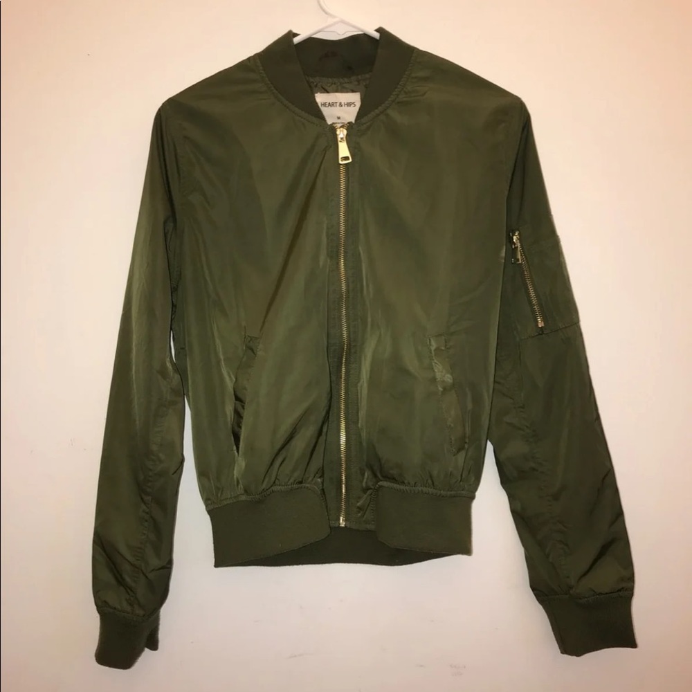 Women’s Green Bomber Jacket